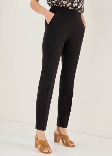 Jednofarebné cigaretové nohavice po členky