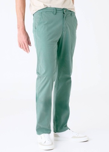 Chino kalhoty ze strečového kepru, klasický střih