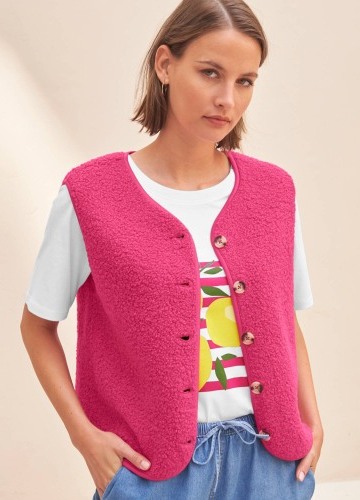 Buklé vesta na gombíky