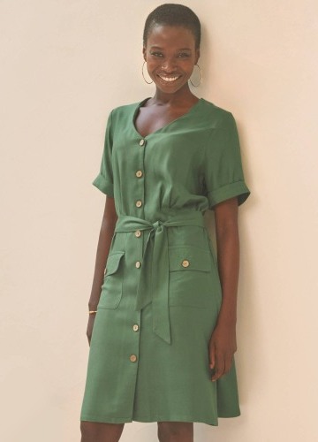 Safari šaty na gombíky