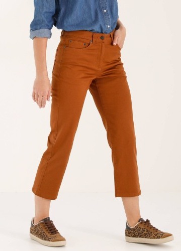 Rovné 7/8 jednobarevné kalhoty