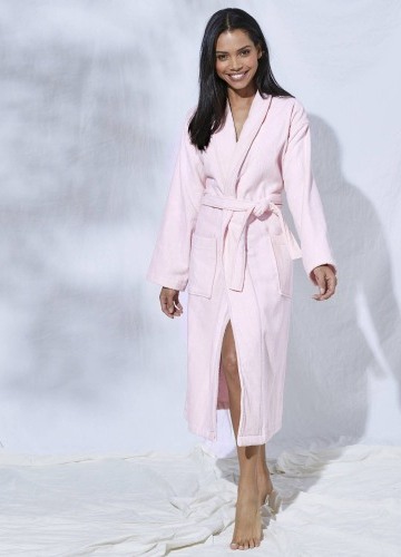 Župan z velurového froté zn. Colombine se šálovým límcem