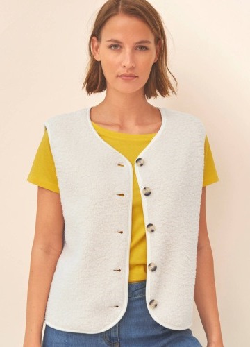 Buklé vesta na gombíky