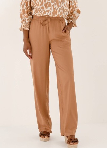 Jednobarevné 7/8 kalhoty s pružným
pasem