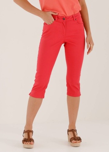 Úzké barevné 3/4 kalhoty