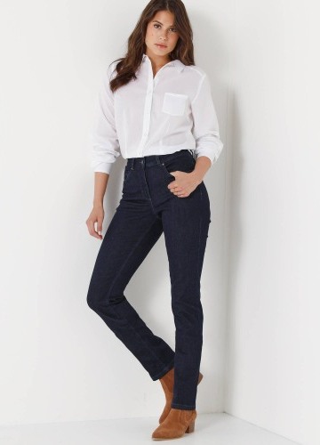 Strečové rovné džínsy