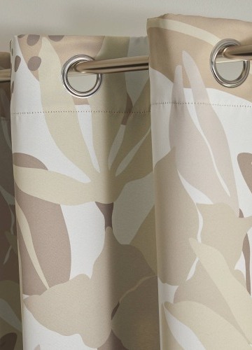 Zatemňovací závěs s potiskem rostlinného vzoru