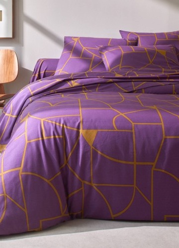 Povlečení Geoffroy s grafickým designem, bavlna