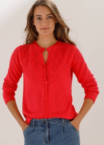 Sveter z úpletu so vzorom