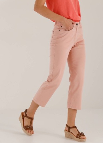 Rovné 7/8 jednofarebné nohavice