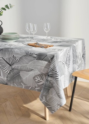 Voskovaný ubrus s potiskem velkých listů