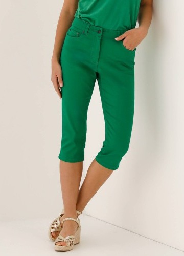 Úzké barevné 3/4 kalhoty