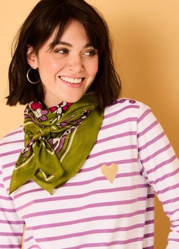 Šátek s potiskem indických květů