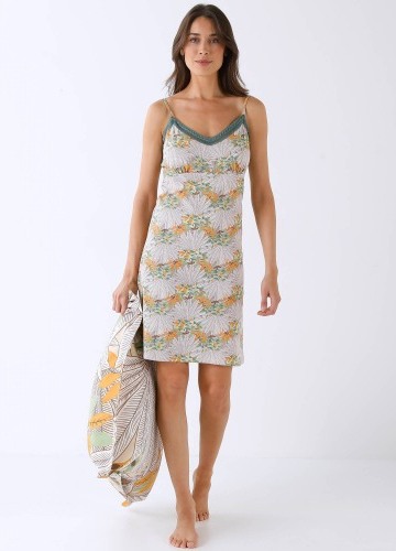 Noční košilka s potiskem džungle Mada