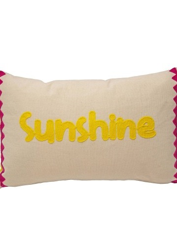 Obdĺžnikový vankúš s výšivkou Sunshine