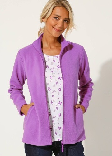 Fleecová mikina na zip