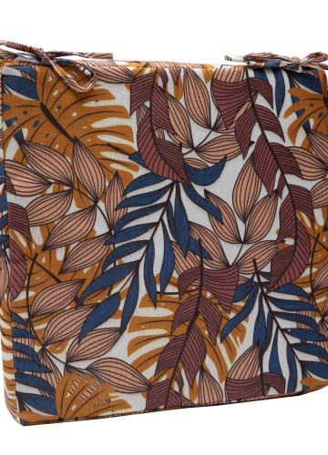 Súprava 2 sedákov na stoličku s potlačou listov