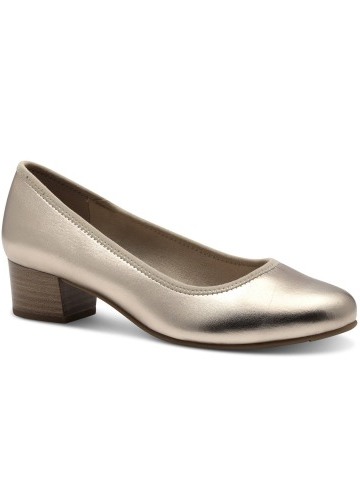 Zlaté lodičky na podpätku