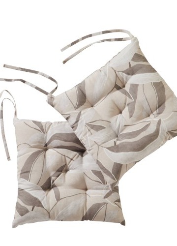 Súprava 2 sedákov na stoličku s potlačou listov