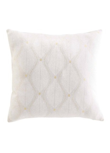 Vankúš s potlačou listov a zlatých bodiek