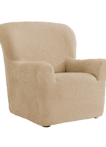 Žabičkovaný bipružný potah na pohovku a křeslo s opěrkami