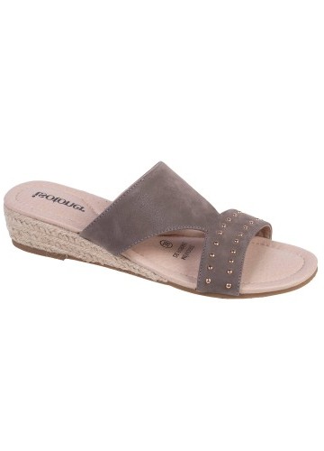 Pantofle na lýkové klínové podrážce Isotoner®