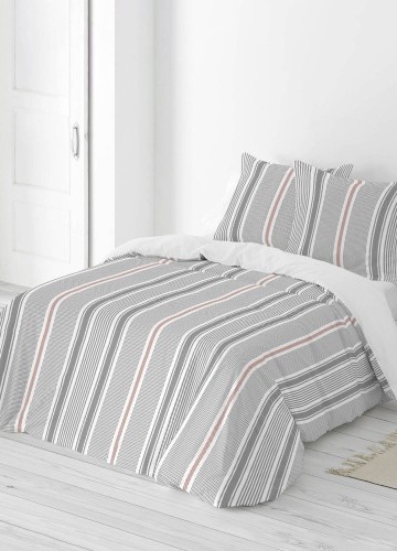 Bavlněné povlečení s pruhovaným potiskem Alfred