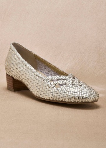 Kožené baleríny na podpatku Pédiconfort®