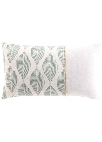Obdĺžnikový vankúš so štýlovou potlačou listov