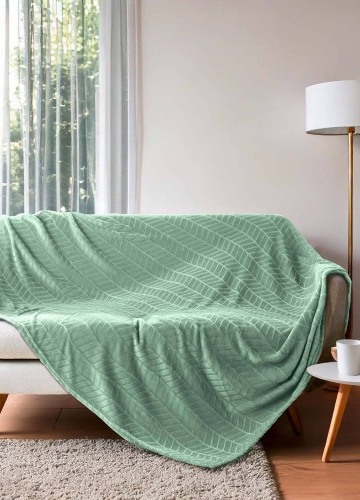 Hebký fleecový pléd s optickým efektom