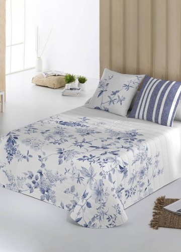 Prešívaný prikrývka na posteľ Capri s obojstrannou potlačou