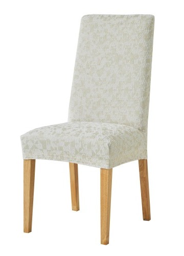 Pružný striekaný žakárový poťah na stoličku