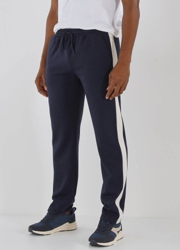 Sportovní jogging kalhoty s postranními pruhy