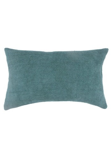 Jednobarevný obdélníkový polštář, žinylkový velur