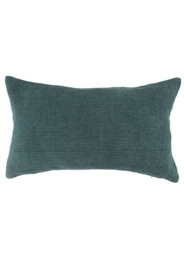 Jednobarevný obdélníkový polštář, žinylkový velur