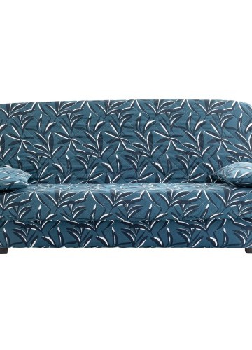 Polstrovaný potah na pohovku clic-clac s potiskem listů