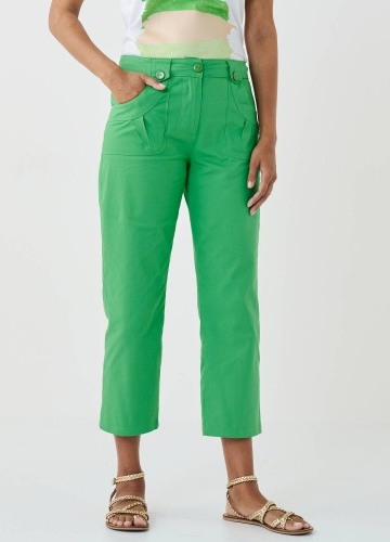 Rovné strečové 7/8 kalhoty