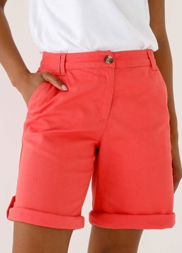 Strečové chino bermudy s nastaviteľnou dĺžkou