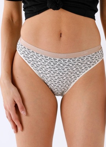 Súprava 3 nohavičiek Les Pockets DIM s potlačou paliem