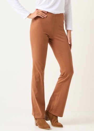 Bootcut legíny s pružným pásom