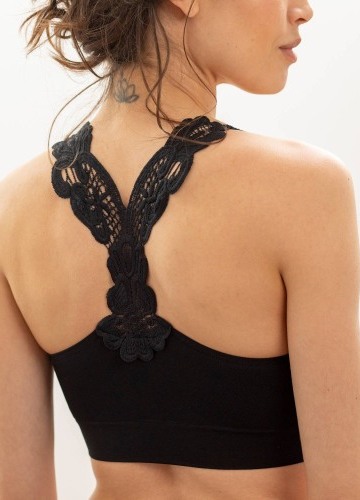 Bolerková bezšvová podprsenka so športovým strihom chrbta