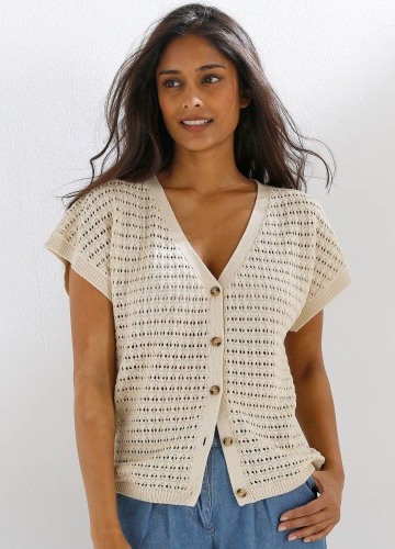 Ažúrová blúzka