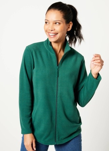 Jednofarebná mikina  na zips