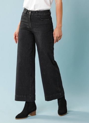 7/8 džíny s vysokým pasem, vnitřní délka nohavic 60 cm