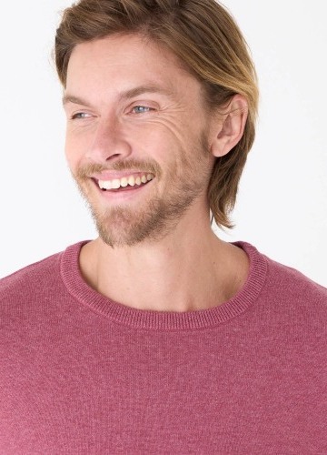 Pulovr s kulatým výstřihem a dlouhými rukávy