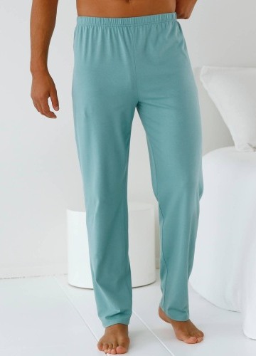 Jednobarevné pyžamové dlouhé kalhoty