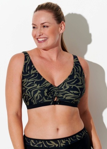 Trojúhelníková plavková podprsenka Floresta, bez kostic