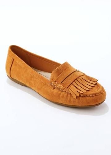 Mokasíny z imitace semiše