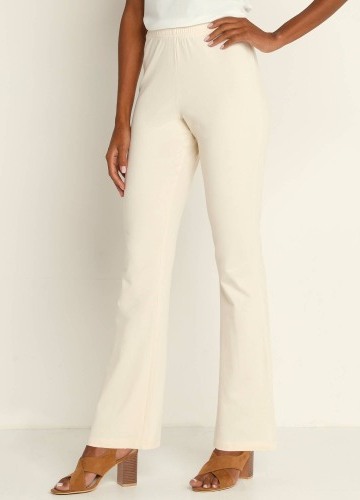 Bootcut legíny s pružným pásom