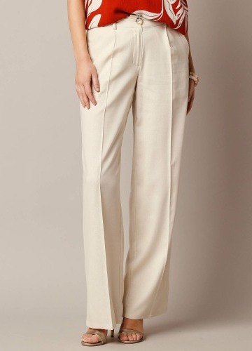 Široké vzdušné kalhoty, příměs lnu